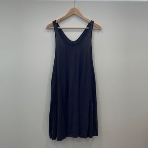 🔵 BLUE DOT SALE 🔵 
A-line Racer-Back Dress with Black & Brown Strip Dress.